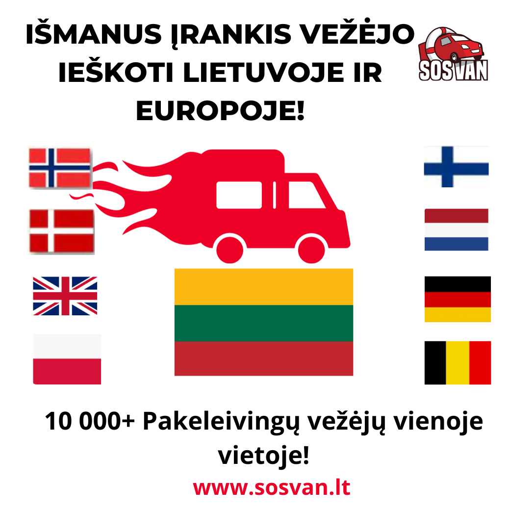 Išmasnus įrankis bet kokio vežėjo ieškoti - www.sosvan.com